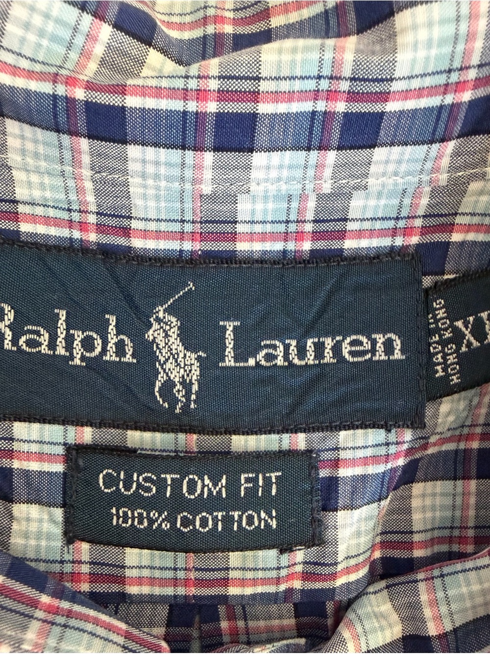 Ralph lauren Plaid Short-Sleeve Button-Down Shirt 100% Cotton - Picture 3 of 4